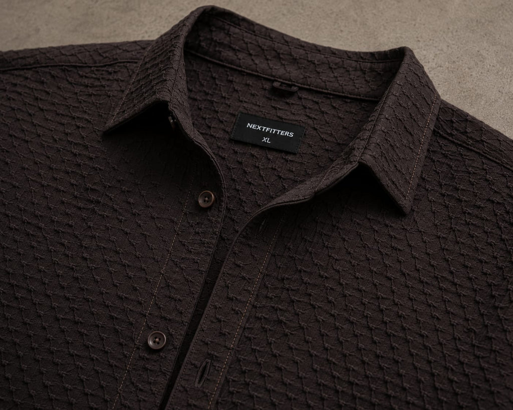 Premium Stretch Textured Relaxed Fit Shirt