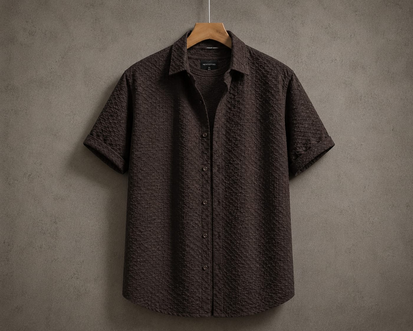 Premium Stretch Textured Relaxed Fit Shirt