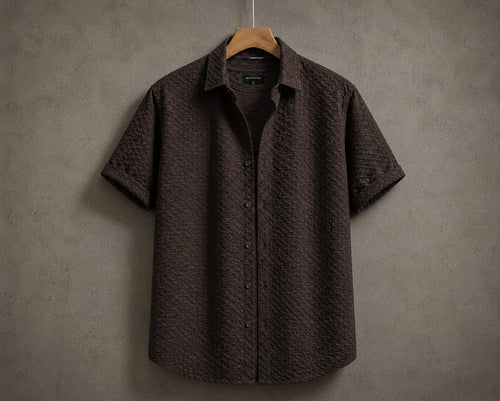 Premium Stretch Textured Relaxed Fit Shirt