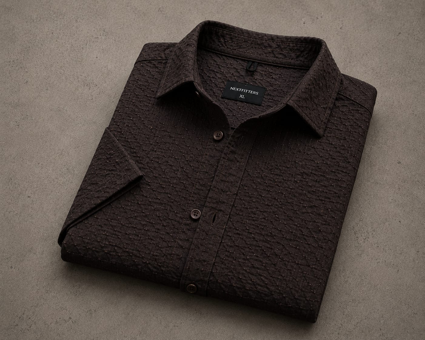 Premium Stretch Textured Relaxed Fit Shirt