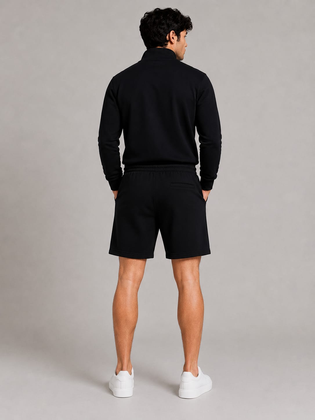 Classic Solid Black Shorts