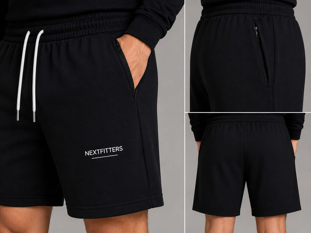 Classic Solid Black Shorts